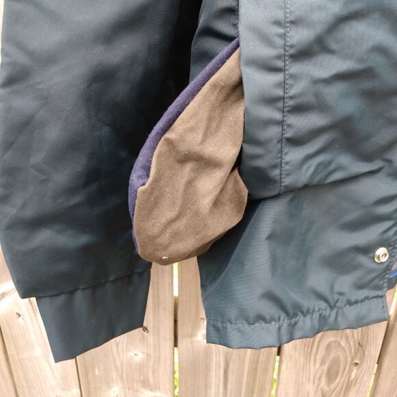 Vintage 60s Nylon Workwear Jacket Snap Front 43" Chest Mechanic Farmer - Picture 7 of 10